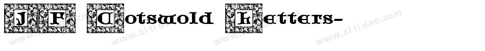 JF Cotswold Letters字体转换